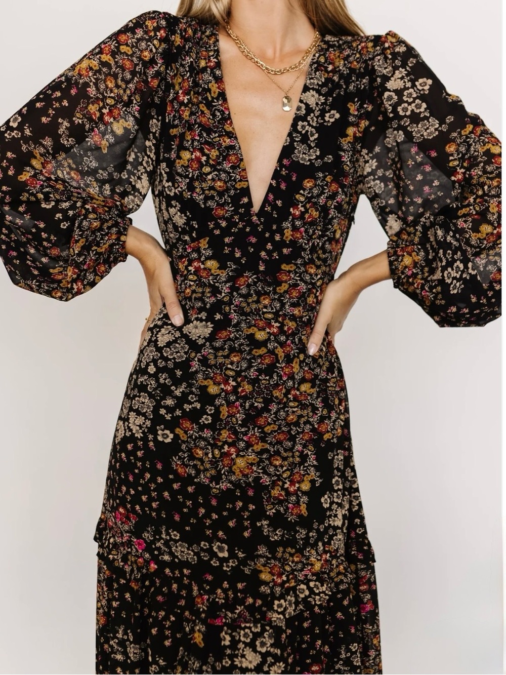 Baltic Born Bowman Floral Maxi Dress Size XL New - Picture 4 of 16